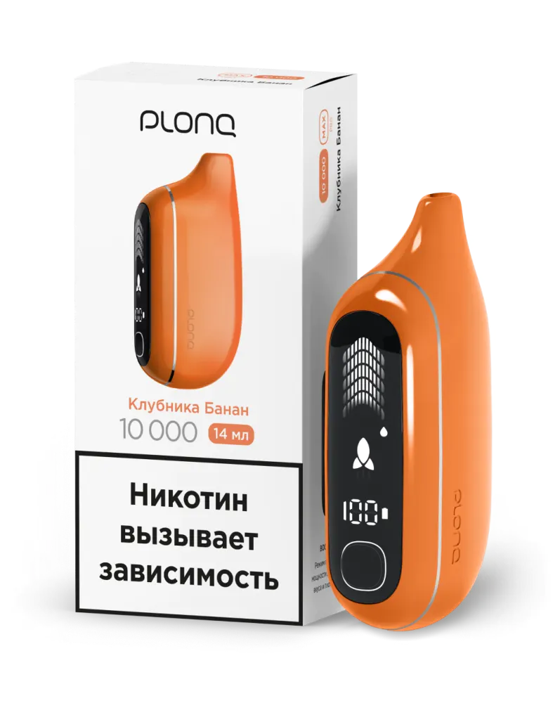 картинка PLONQ Max Pro 10000 - Клубника Банан от магазина BigSmoke
