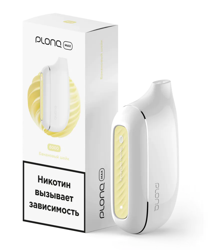 картинка Plonq MAX 6000 - Банановый Шейк от магазина BigSmoke