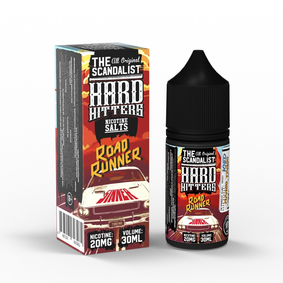 картинка The Scandalist Hardhitters 30 мл 20 Strong - Road Runner от магазина BigSmoke