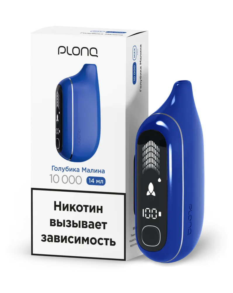 картинка PLONQ Max Pro 10000 - Голубика Малина от магазина BigSmoke