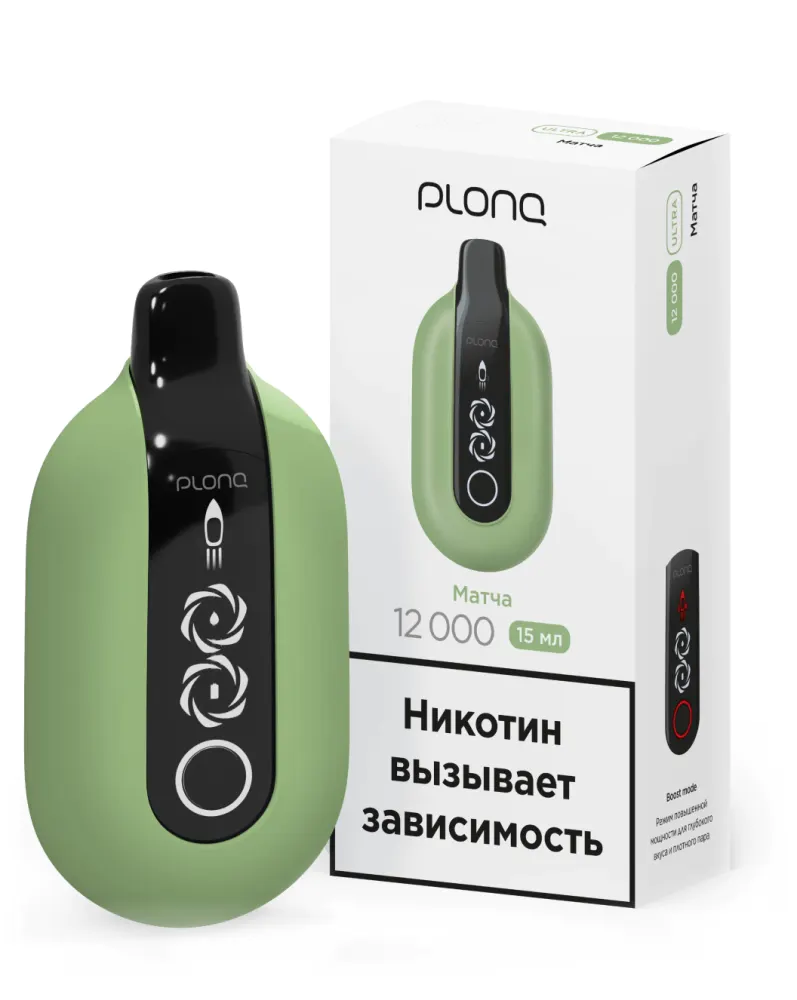 картинка PLONQ Ultra 12000 - Матча от магазина BigSmoke