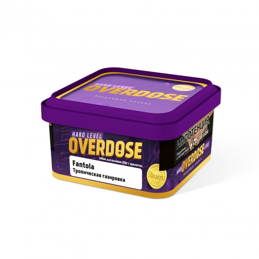 картинка Табак Overdose - Розовая Фантола (Fantola) 200 гр. от магазина BigSmoke