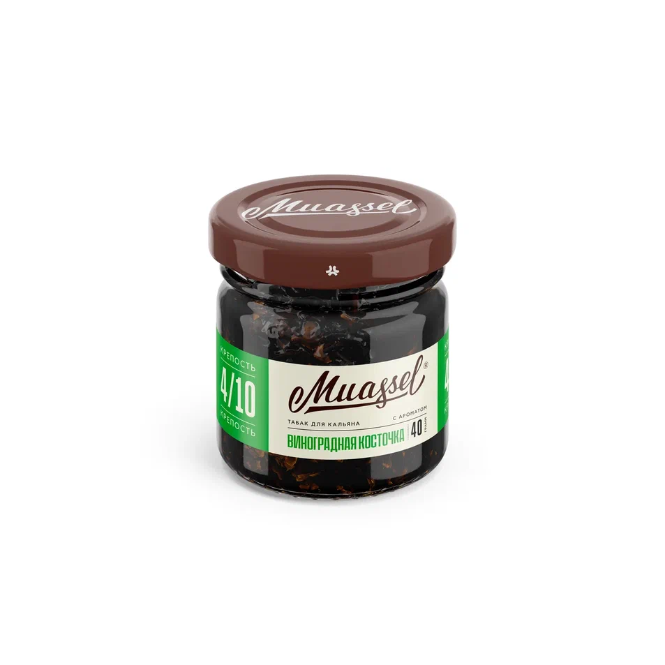 картинка Табак Muassel 4/10 - Виноградная Косточка 40гр. от магазина BigSmoke