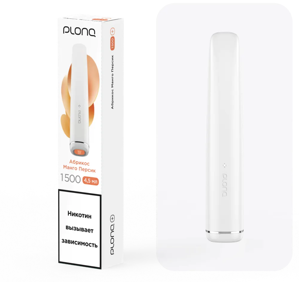 картинка PLONQ Plus 1500 - Абрикос Манго Персик от магазина BigSmoke