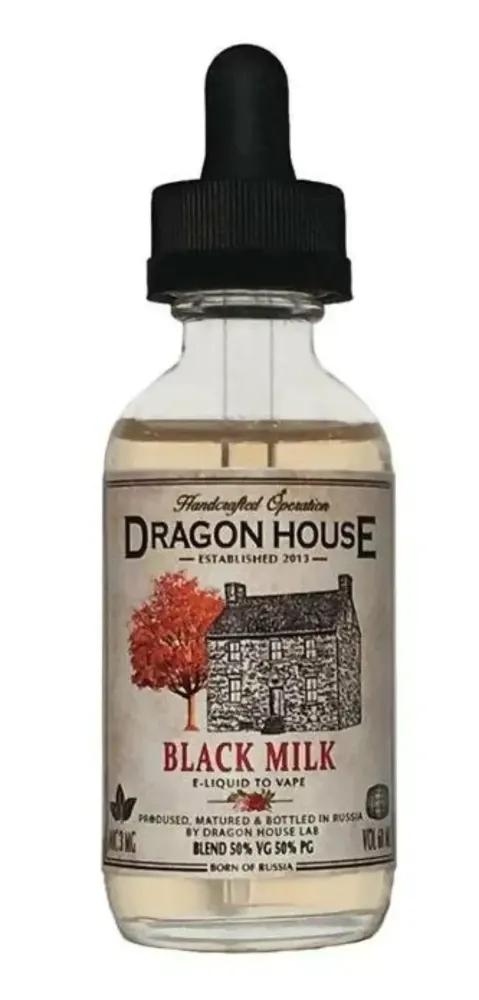 картинка Жидкость Dragon House 3 мг. - Black milk от магазина BigSmoke
