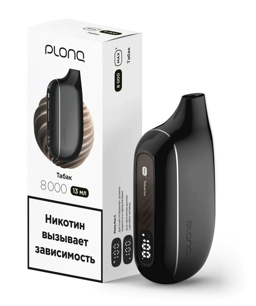 картинка PLONQ Max Smart 8000 - Табак от магазина BigSmoke
