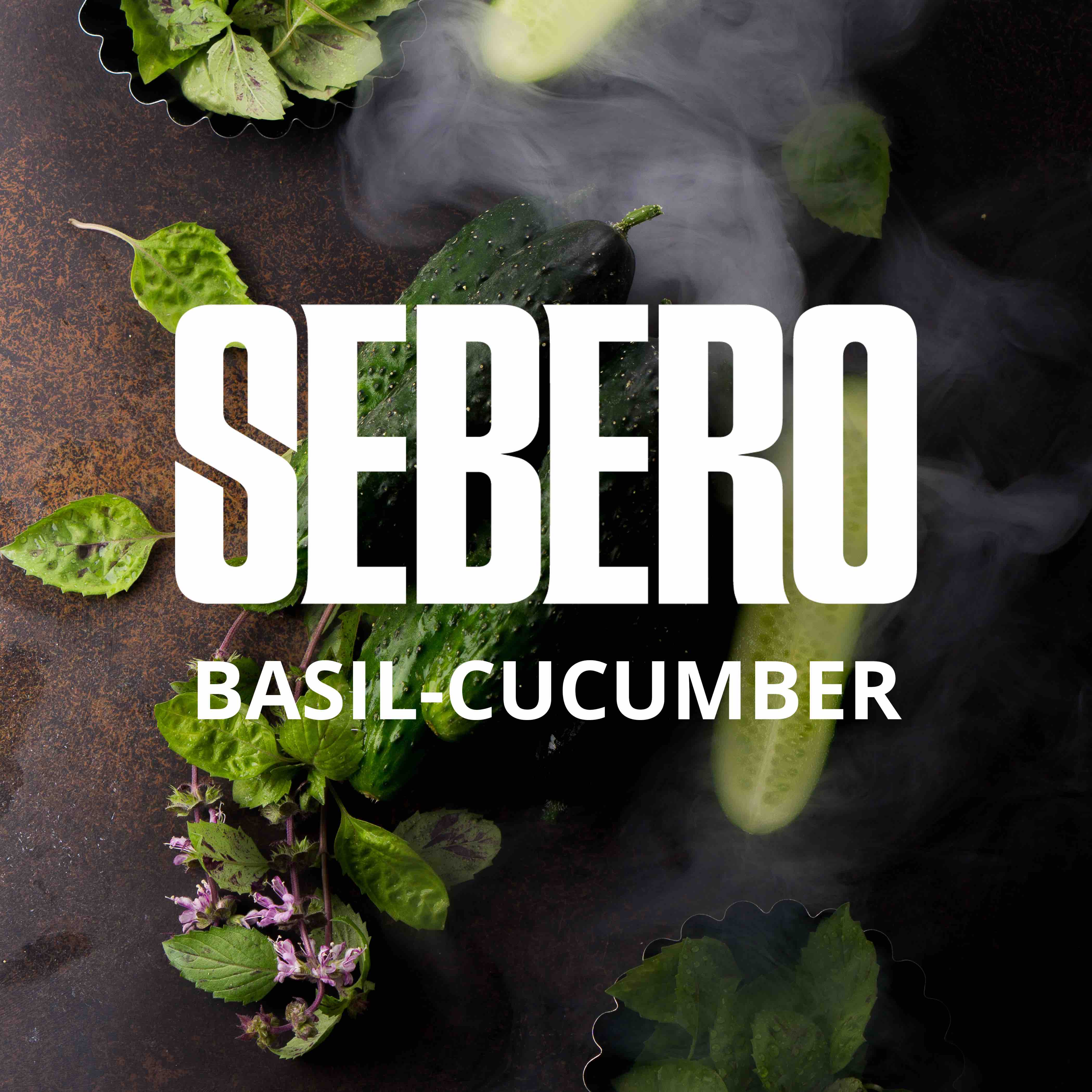 картинка Табак Sebero - Базилик – Огурец (BasilCucumber) 100 гр. от магазина BigSmoke