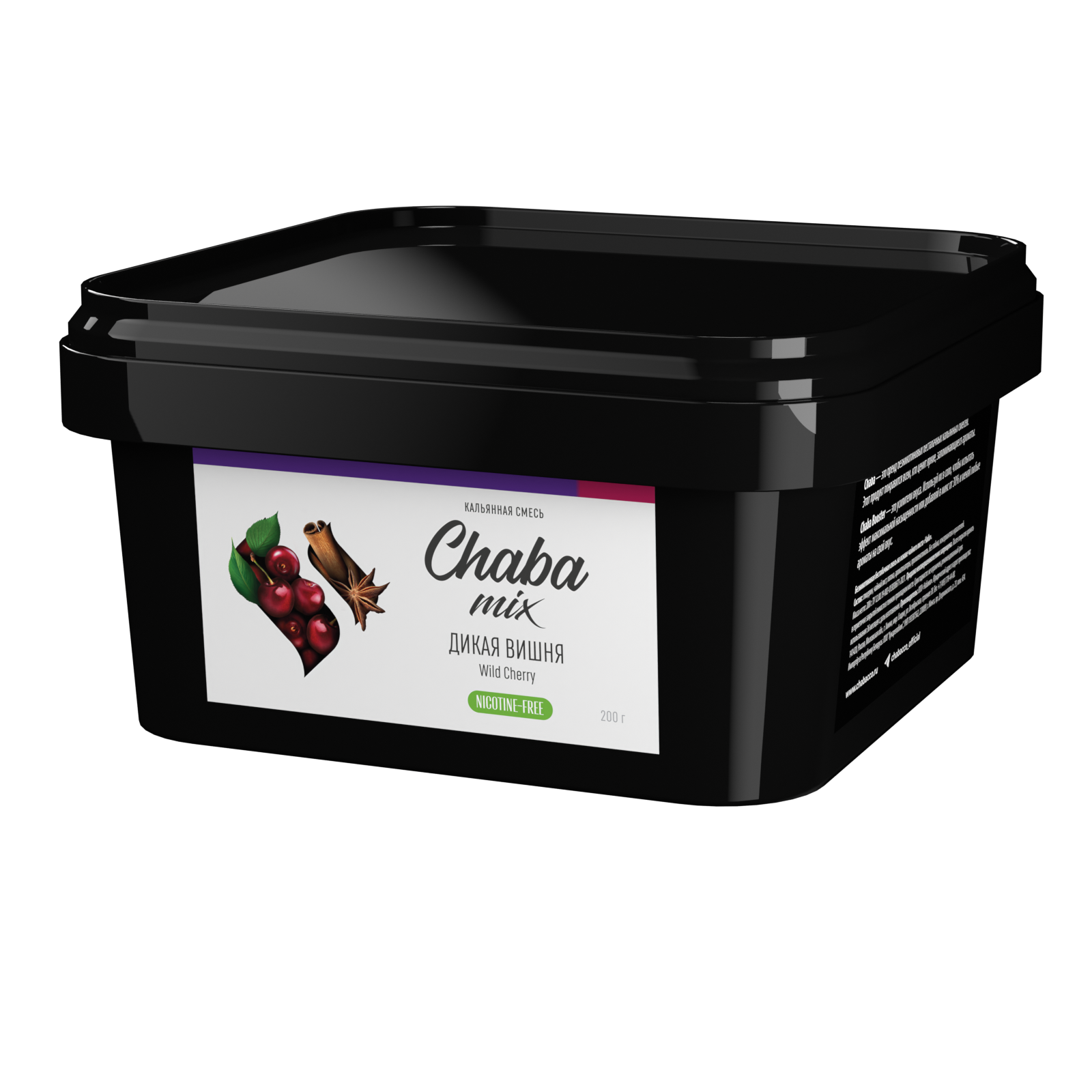 картинка Chaba Nicotine Free 200 - Дикая Вишня 200 гр. от магазина BigSmoke