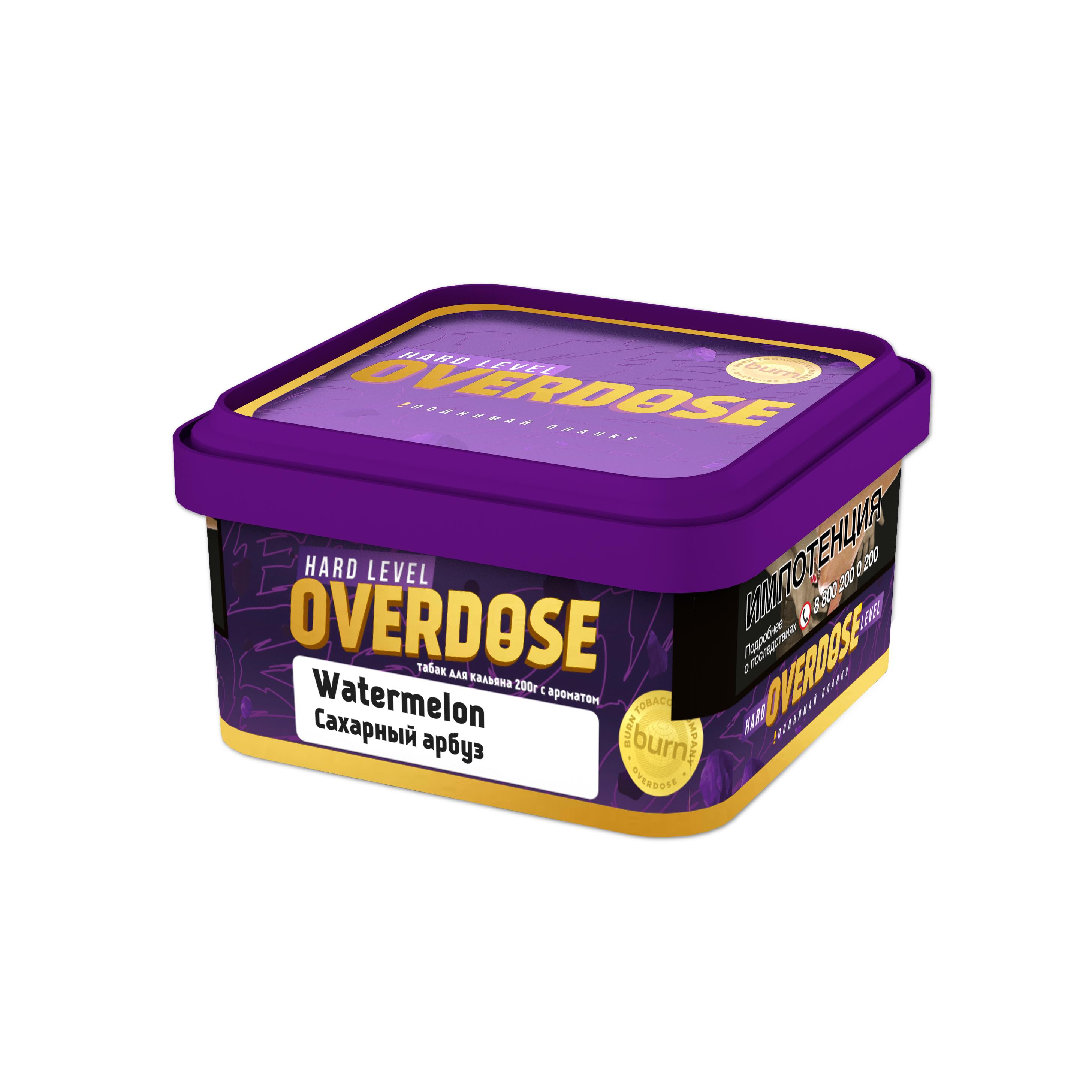 картинка Табак Overdose - Сахарный арбуз (Watermelon) 200 гр. от магазина BigSmoke