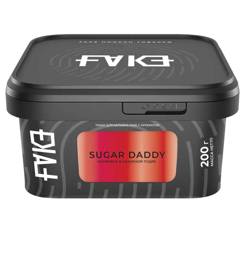 картинка Табак Fake - Sugar Daddy (Клубника в Сахарной Пудре) 200 гр. от магазина BigSmoke