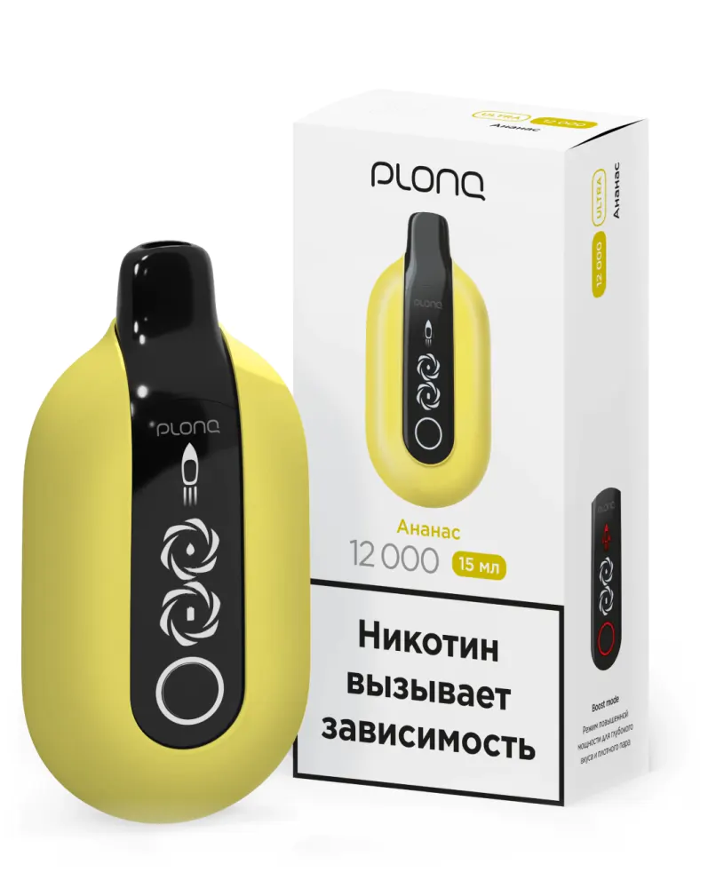 картинка PLONQ Ultra 12000 - Ананас от магазина BigSmoke