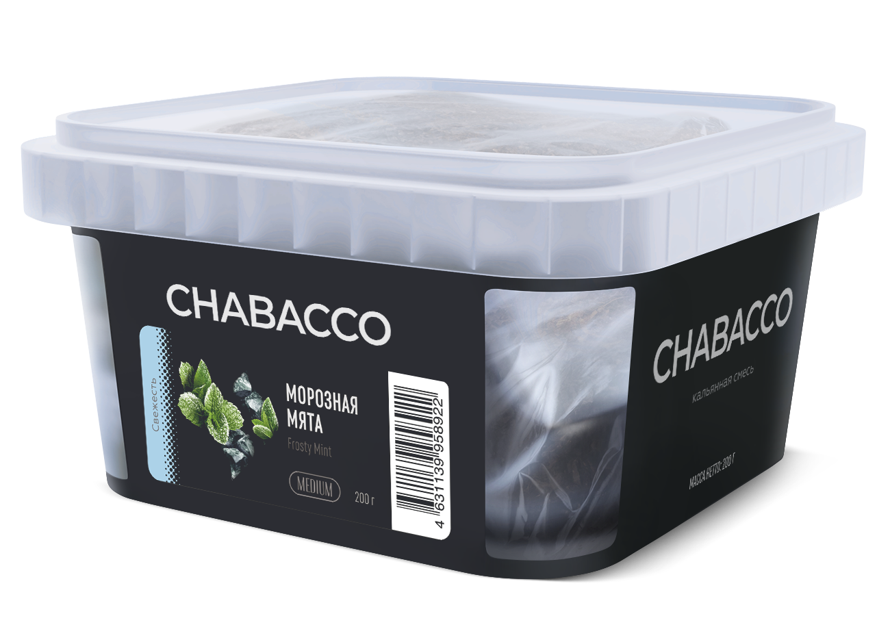 картинка Chabacco Medium - Frosty Mint 200 гр. от магазина BigSmoke