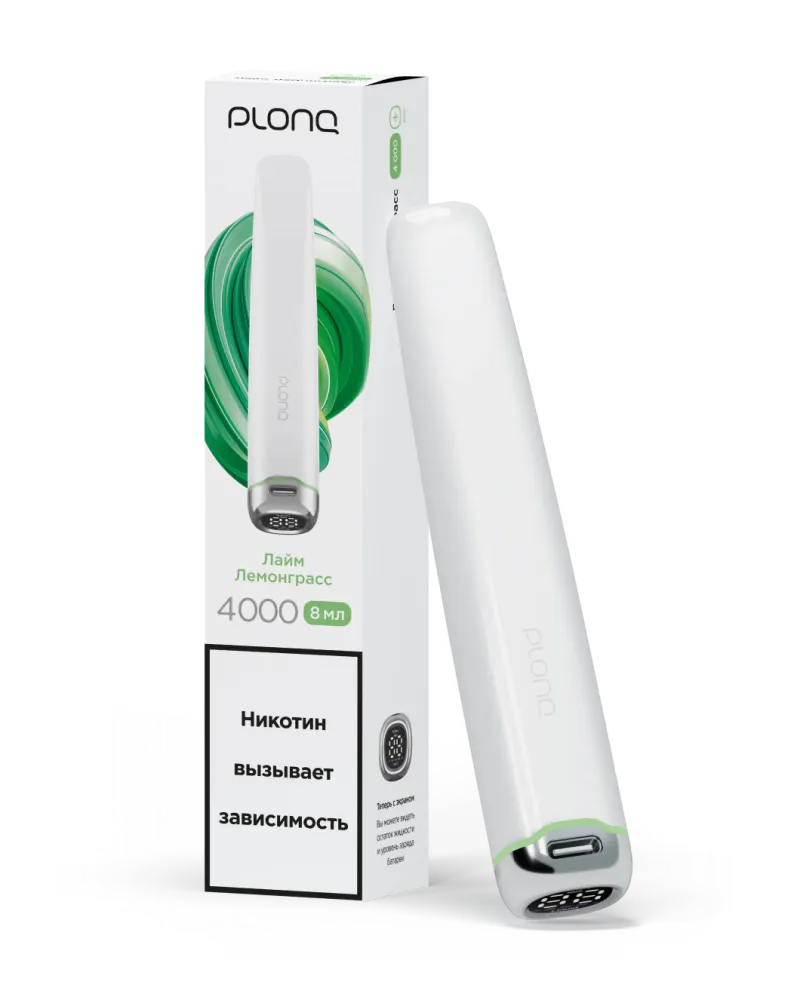 картинка Plonq Plus pro 4000 - Лайм Лемонграсс от магазина BigSmoke