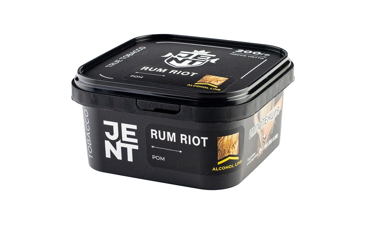 картинка Табак Jent - Ром (Rum Riot) 200 гр. от магазина BigSmoke
