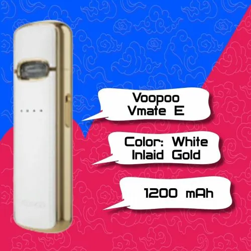 картинка Voopoo Vmate E (Classic Inlaid Gold) от магазина BigSmoke