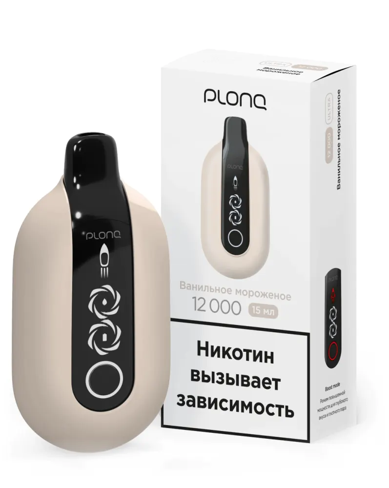картинка PLONQ Ultra 12000 - Ванильное Мороженое от магазина BigSmoke