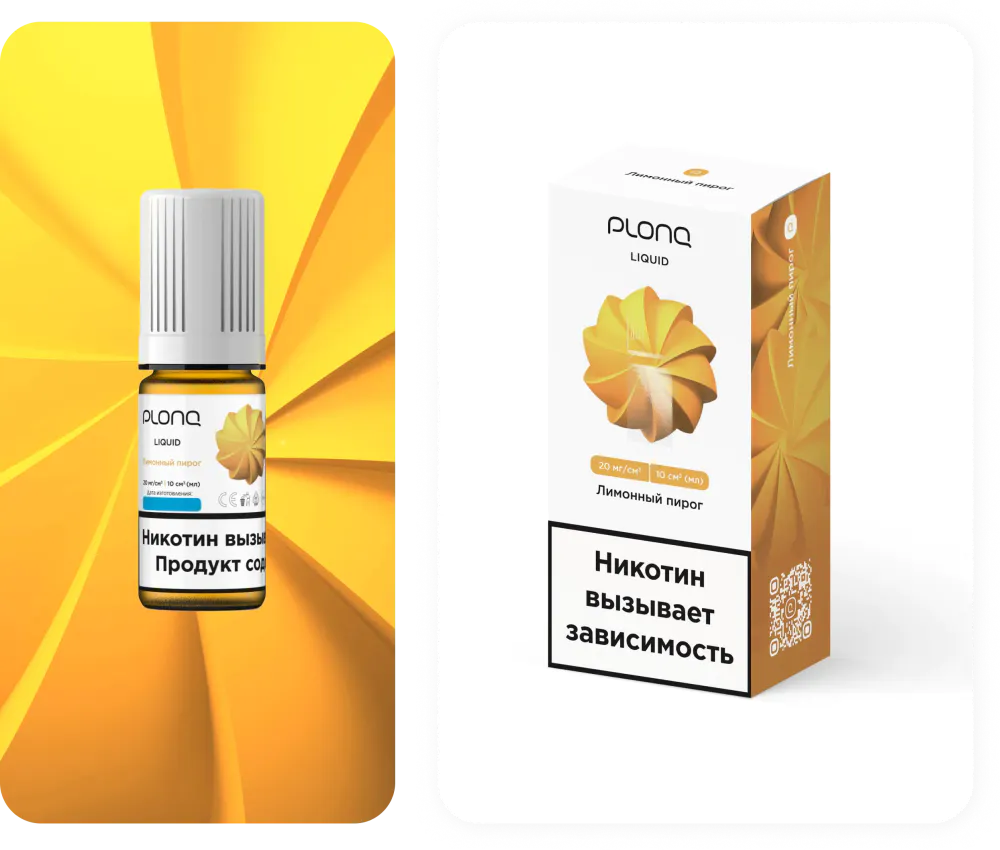 картинка PLONQ 10 мл. - Лимонный Пирог от магазина BigSmoke