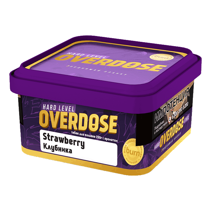 картинка Табак Overdose - Клубника (Strawberry) 200 гр. от магазина BigSmoke