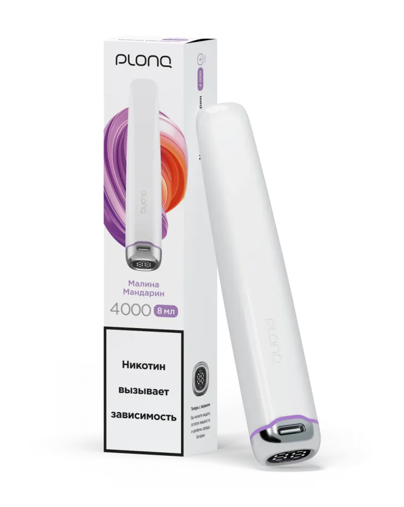 картинка Plonq Plus pro 4000 - Малина Мандарин от магазина BigSmoke