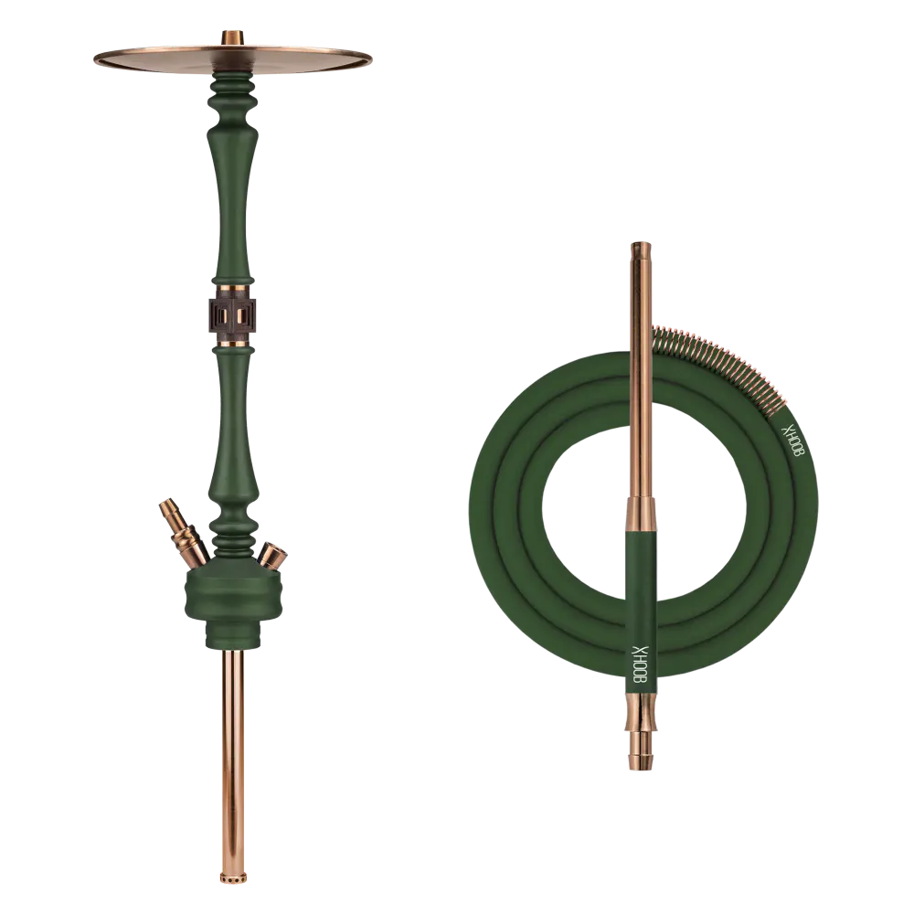 картинка Кальян Hoob - Mars British racing green/Bronze от магазина BigSmoke