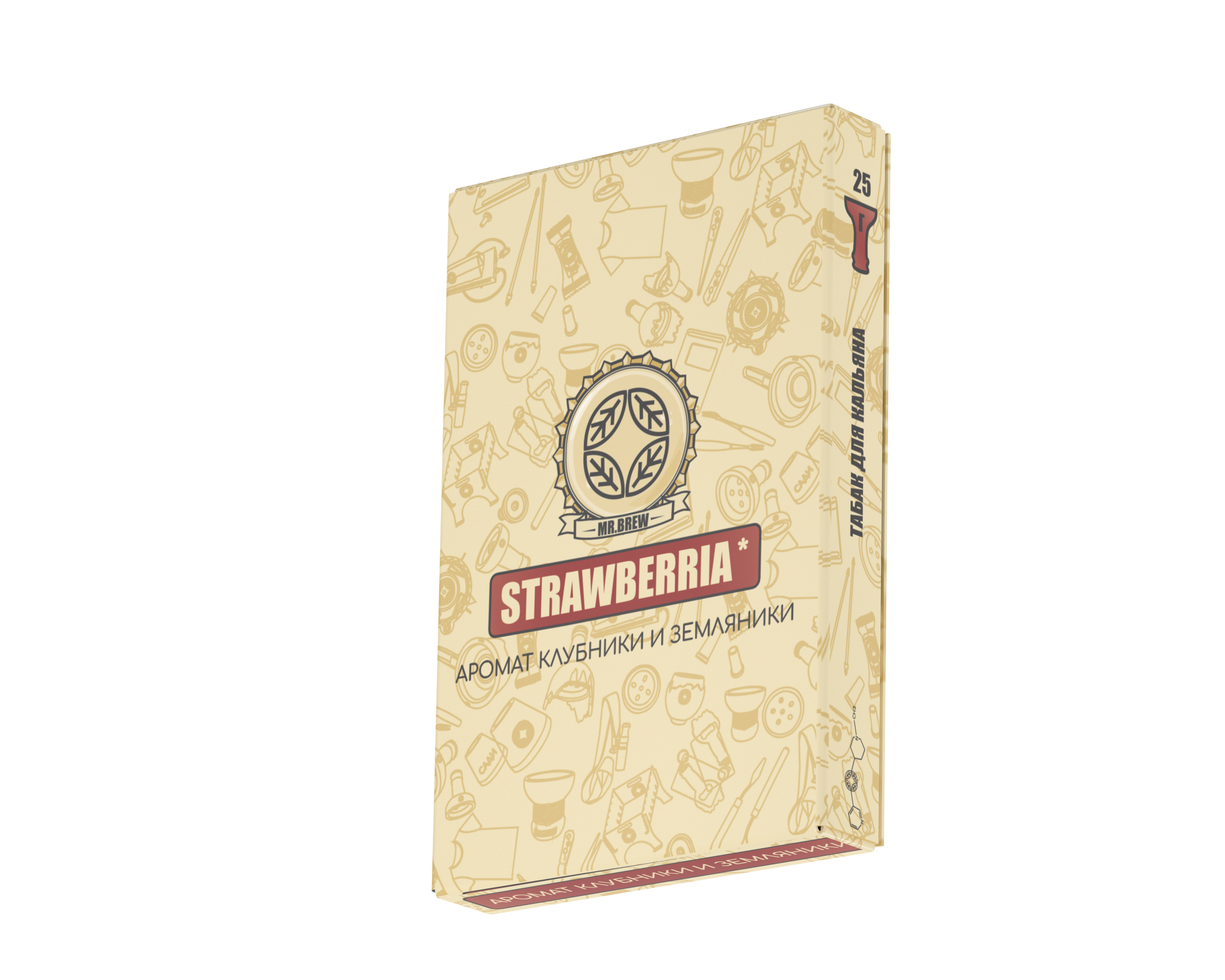картинка Табак Mr.Brew - Strawberria (Аромат Клубники и Земляники) 25 гр. от магазина BigSmoke